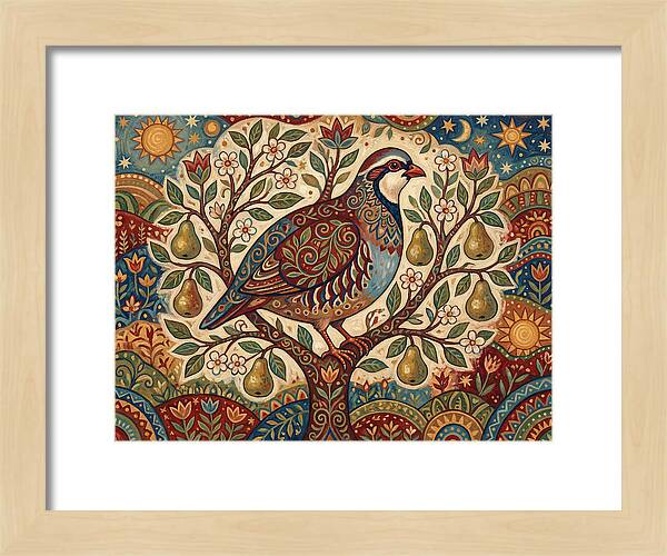 Folk Art Partridge In Nature