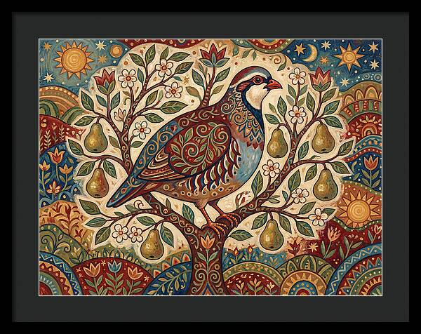 Folk Art Partridge In Nature