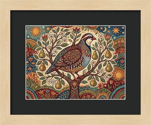 Folk Art Partridge In Nature