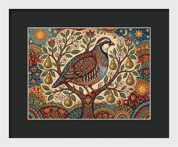 Folk Art Partridge In Nature