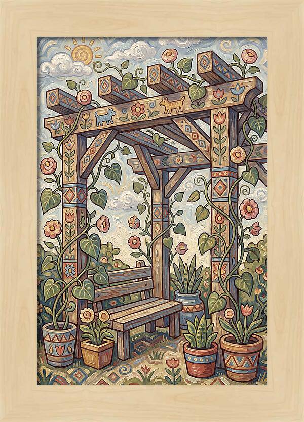 Folk Art Pergola Retreat