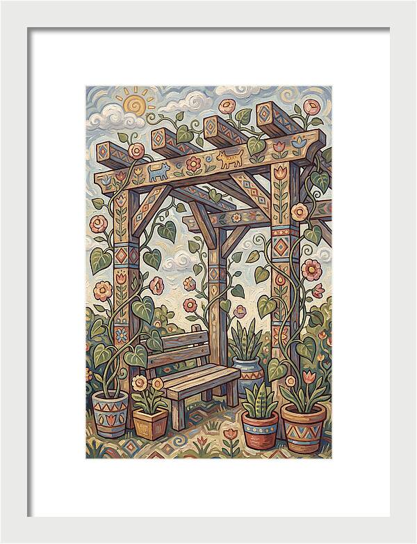 Folk Art Pergola Retreat