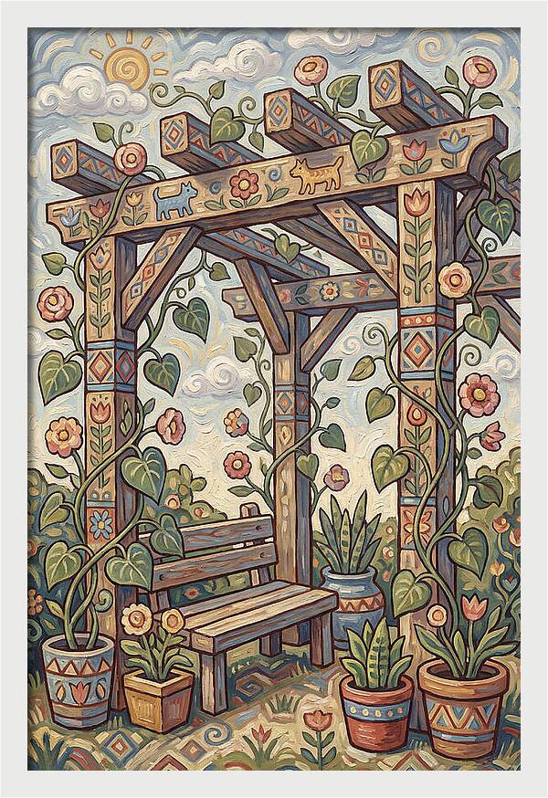 Folk Art Pergola Retreat