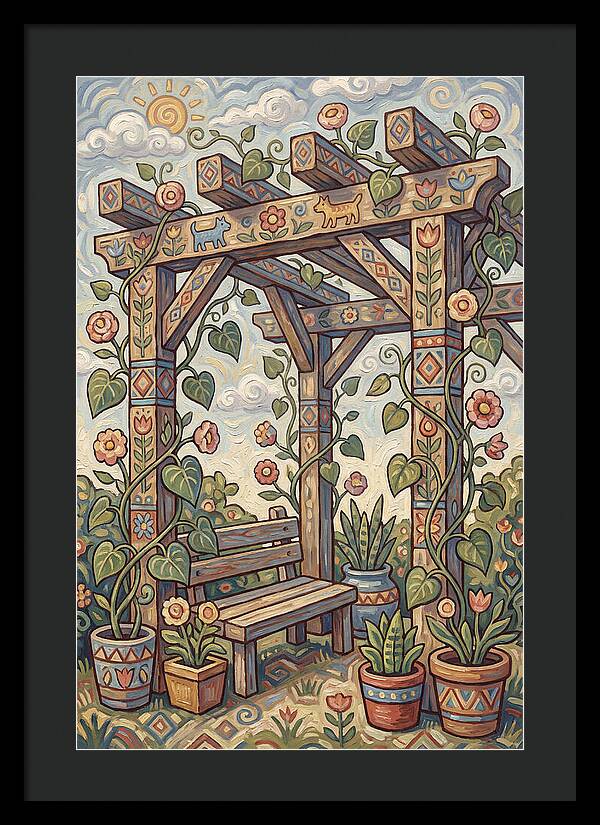 Folk Art Pergola Retreat