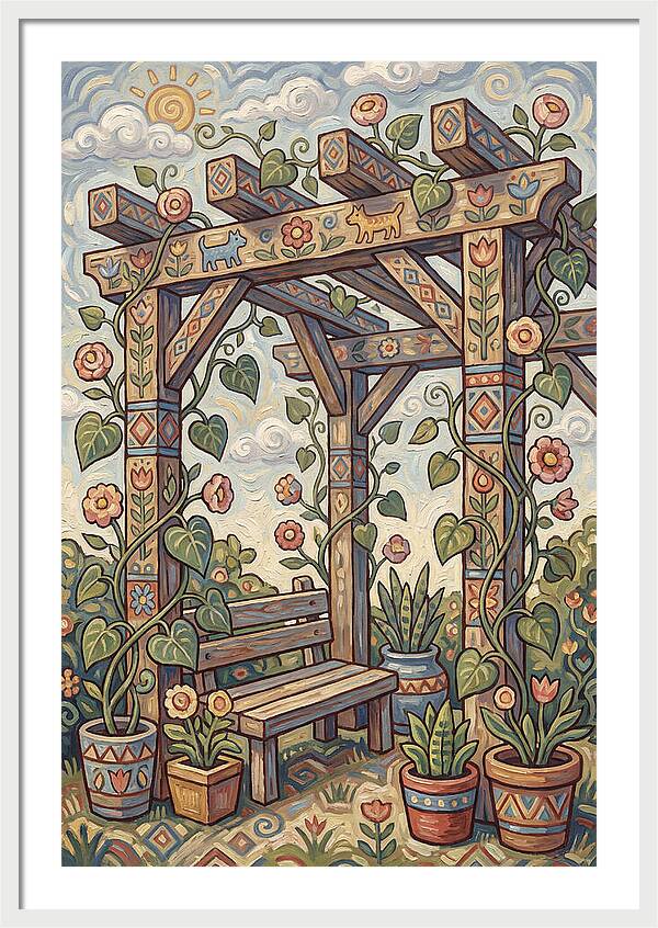 Folk Art Pergola Retreat