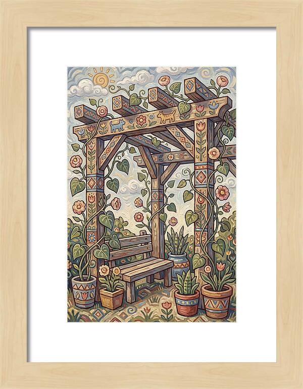 Folk Art Pergola Retreat