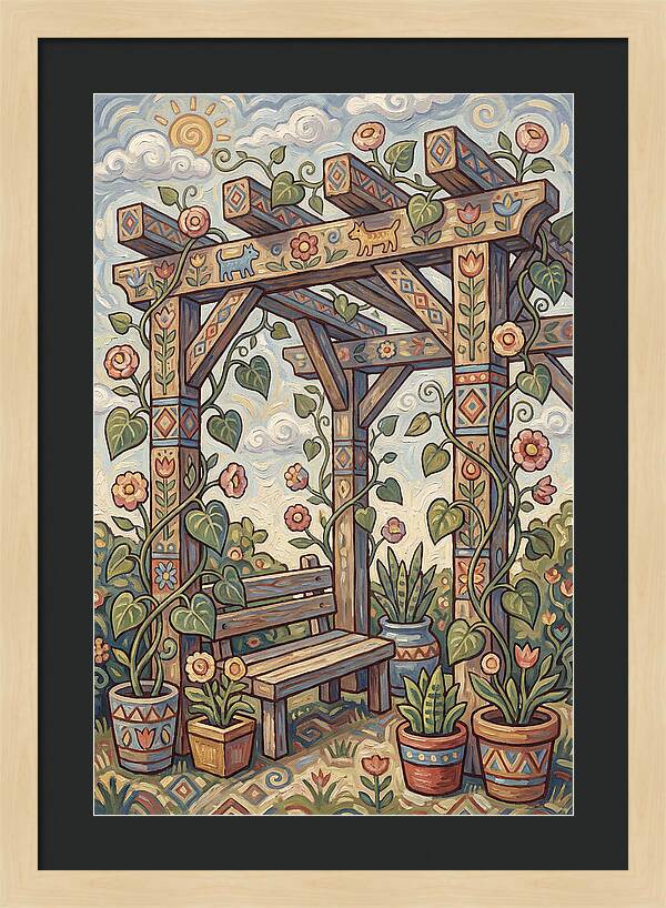 Folk Art Pergola Retreat