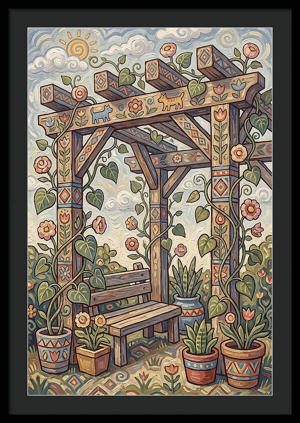 Folk Art Pergola Retreat