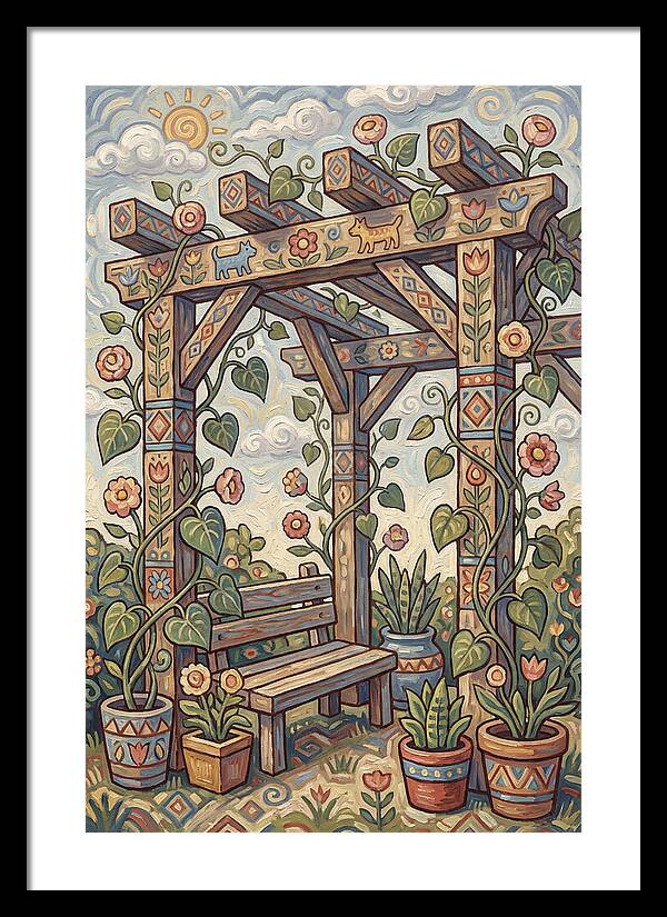 Folk Art Pergola Retreat