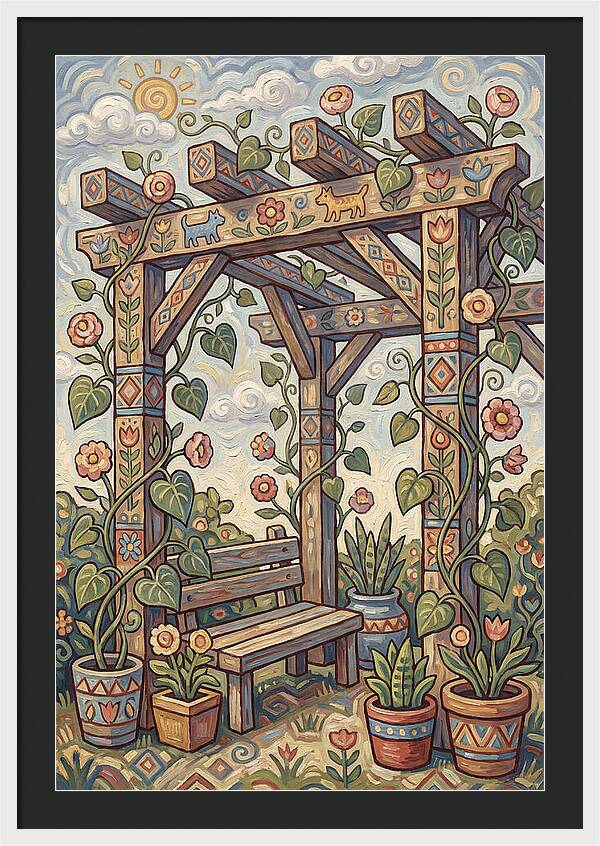 Folk Art Pergola Retreat
