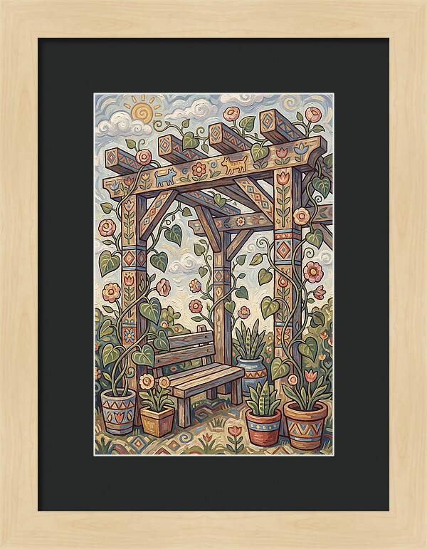 Folk Art Pergola Retreat