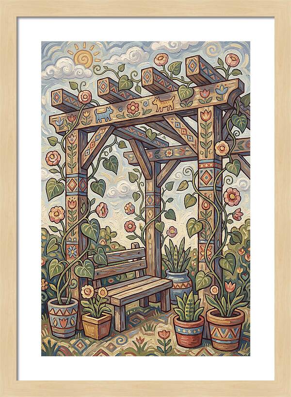 Folk Art Pergola Retreat