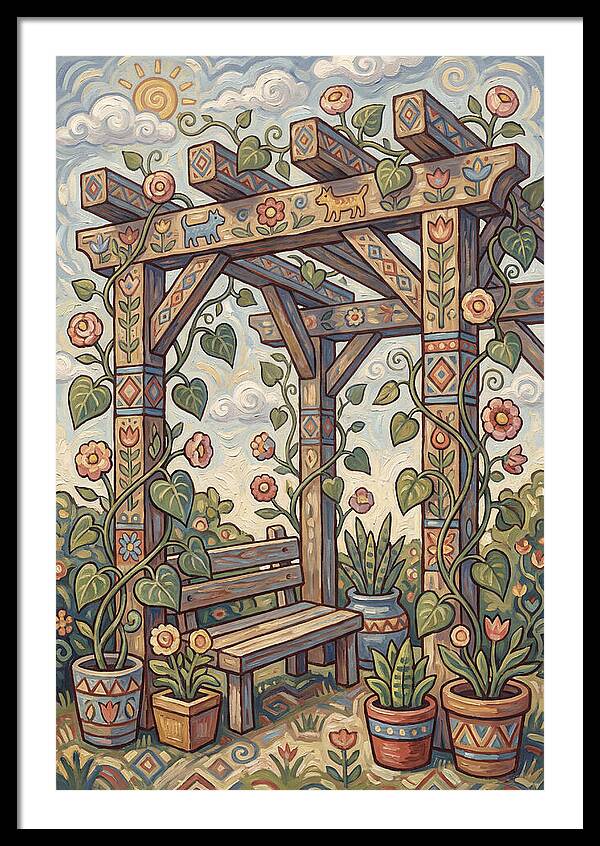 Folk Art Pergola Retreat