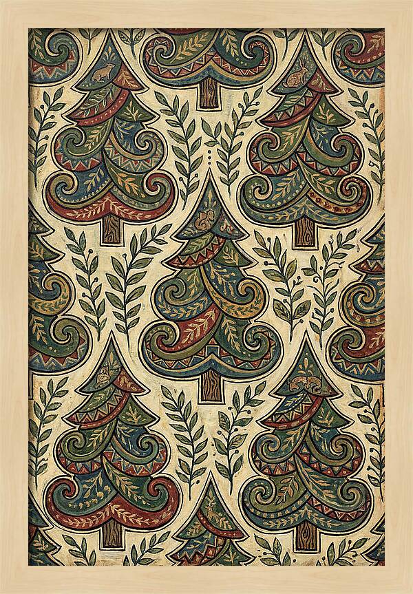 Folk Art Pine Trees