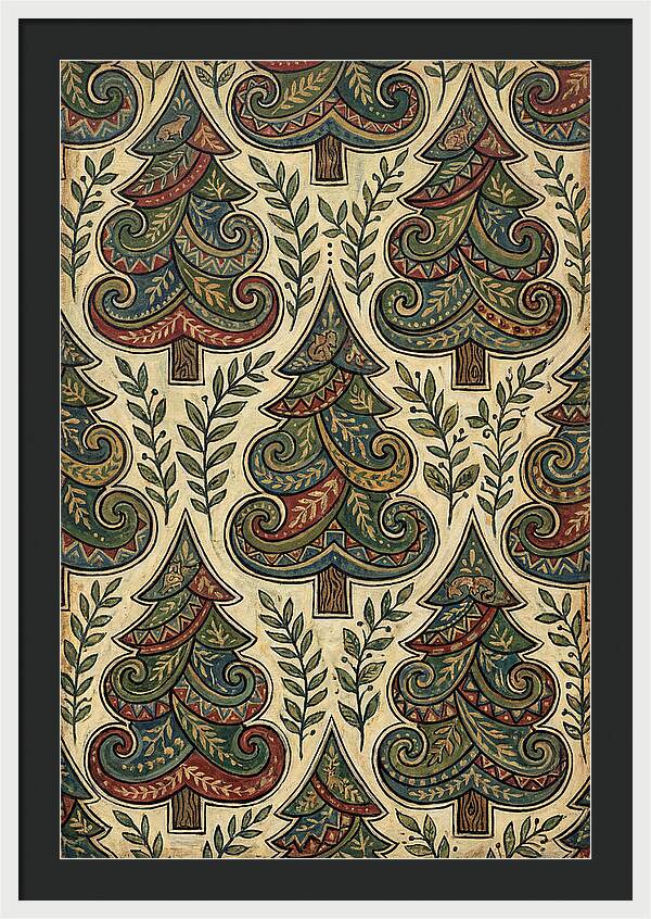 Folk Art Pine Trees