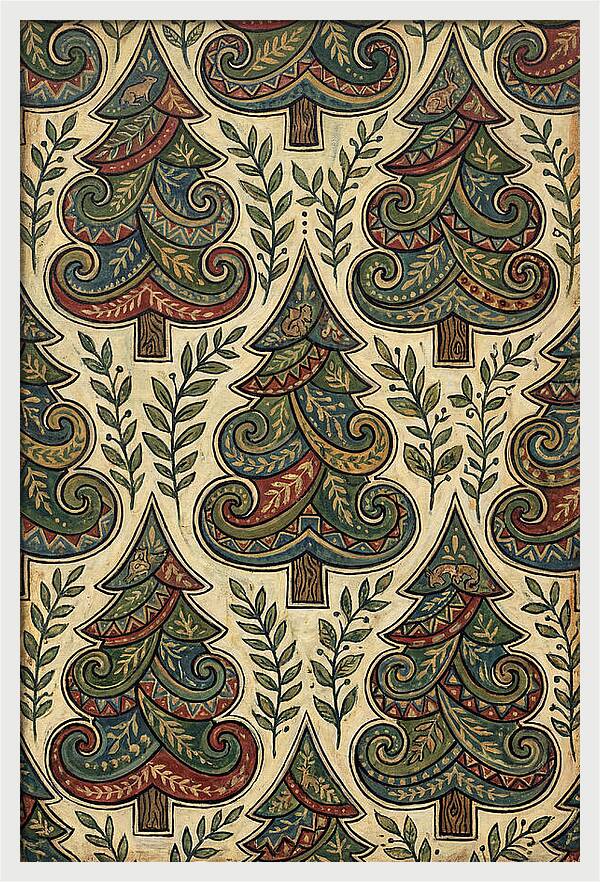 Folk Art Pine Trees