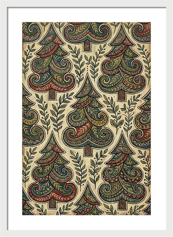 Folk Art Pine Trees