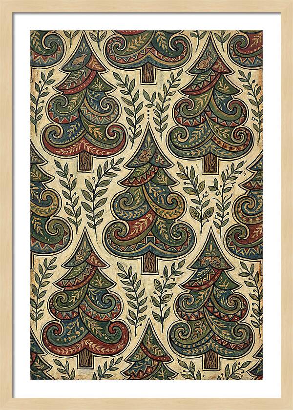 Folk Art Pine Trees