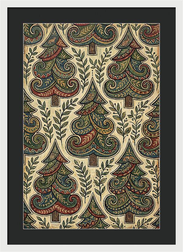 Folk Art Pine Trees
