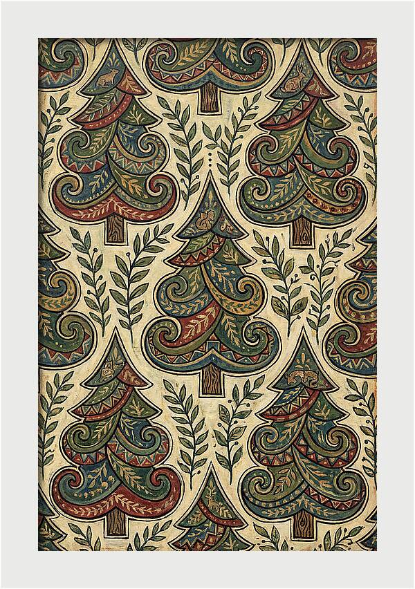 Folk Art Pine Trees