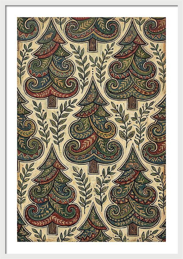 Folk Art Pine Trees