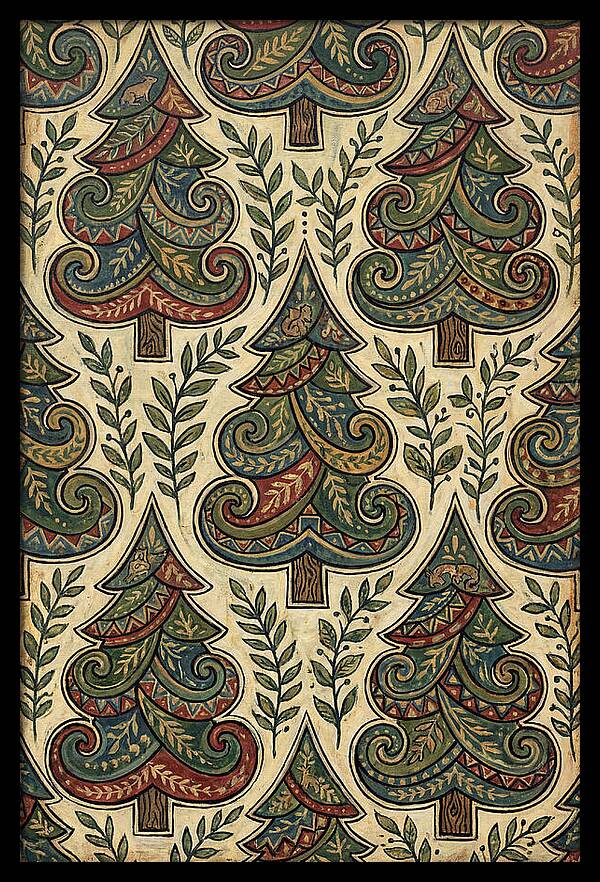 Folk Art Pine Trees