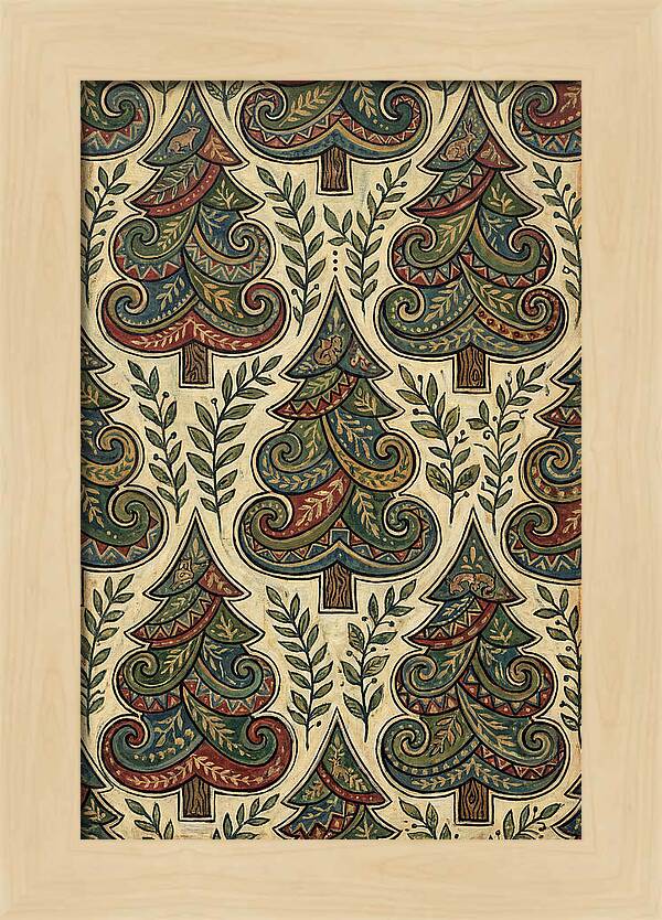 Folk Art Pine Trees
