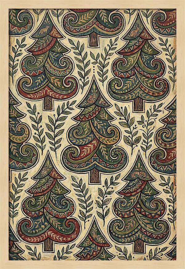 Folk Art Pine Trees