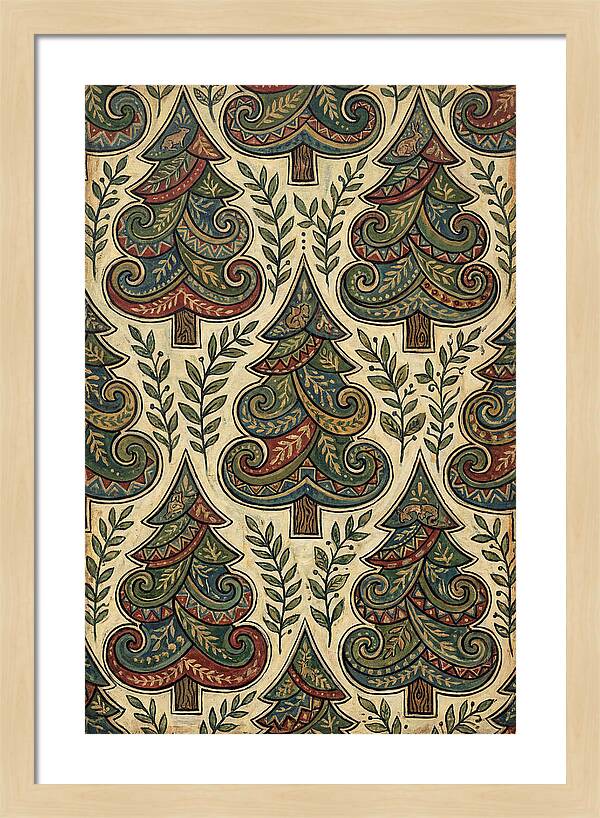 Folk Art Pine Trees