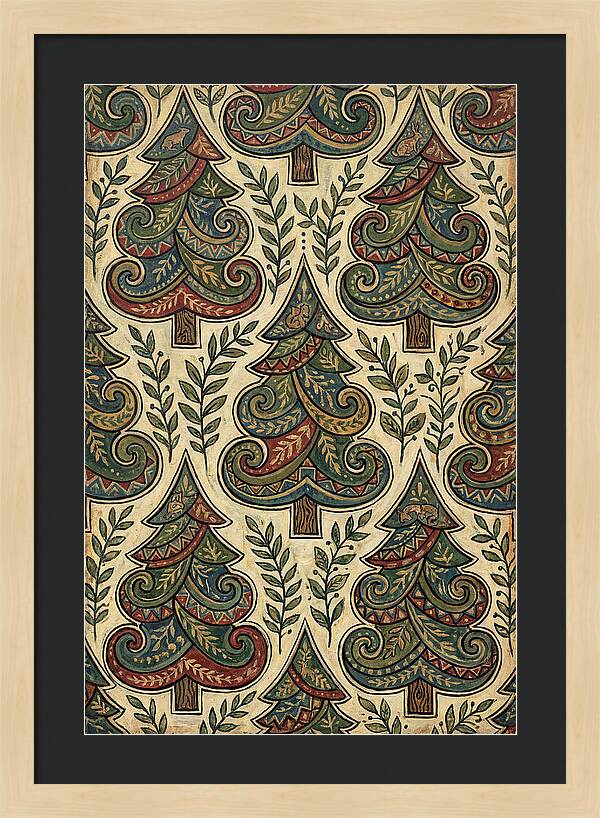 Folk Art Pine Trees