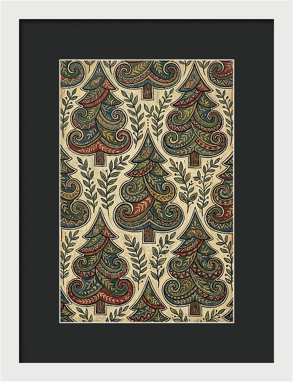 Folk Art Pine Trees