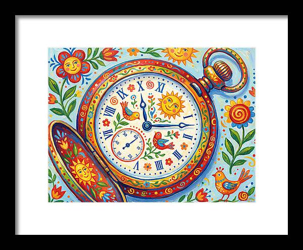 Folk Art Pocket Watch