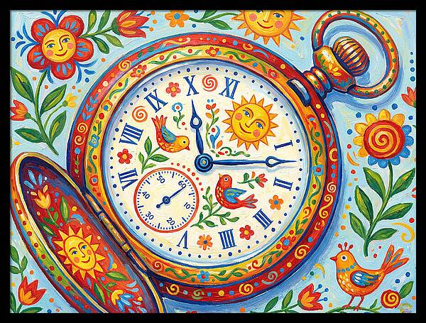 Folk Art Pocket Watch
