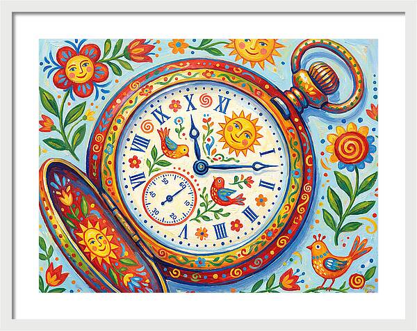 Folk Art Pocket Watch
