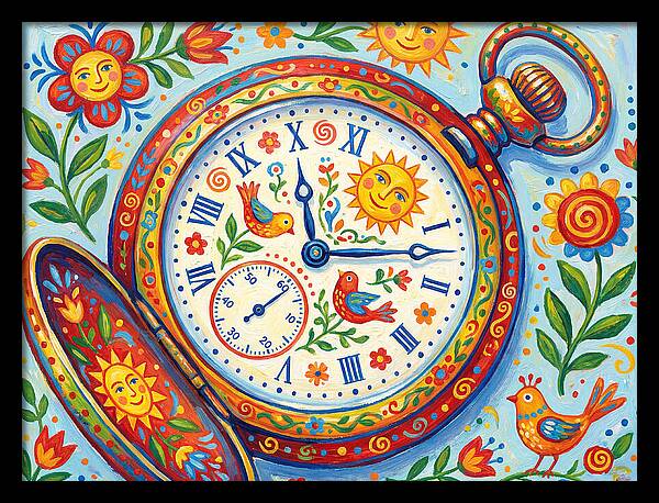 Folk Art Pocket Watch