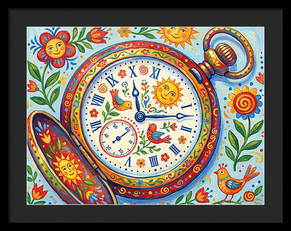 Folk Art Pocket Watch