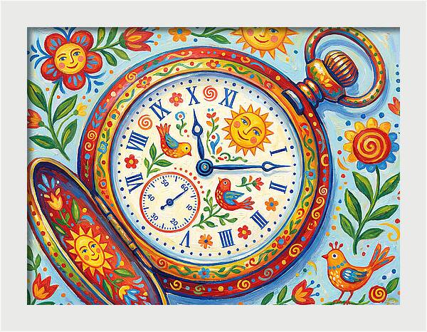 Folk Art Pocket Watch