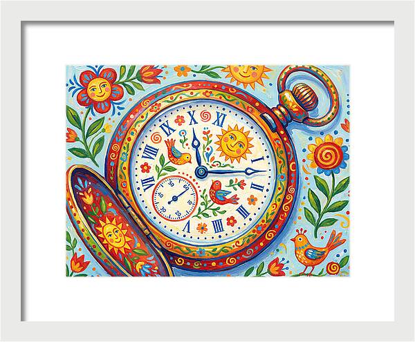Folk Art Pocket Watch