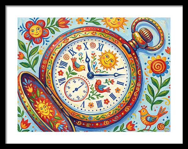 Folk Art Pocket Watch