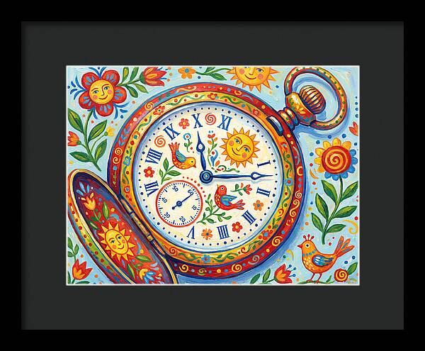 Folk Art Pocket Watch