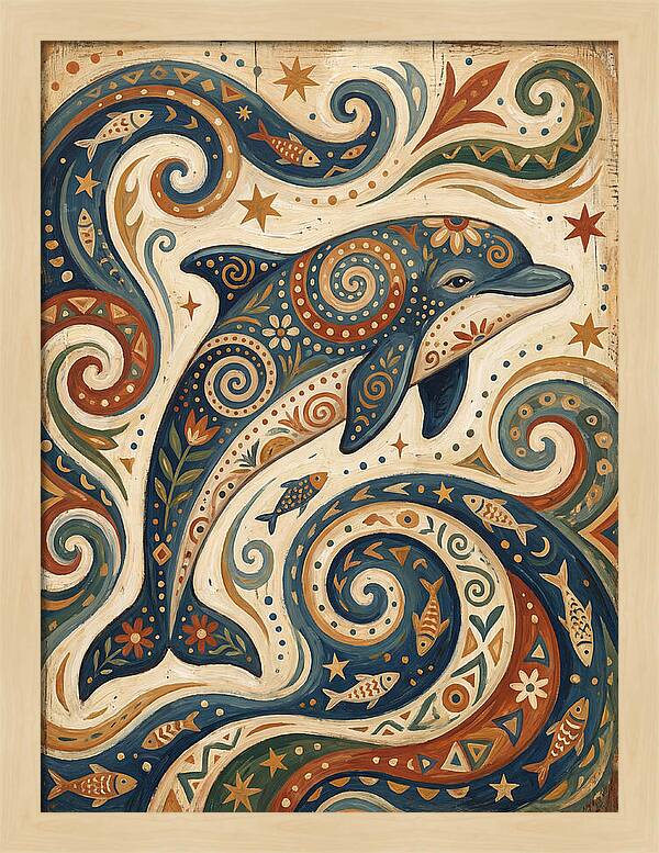 Folk Art Porpoise