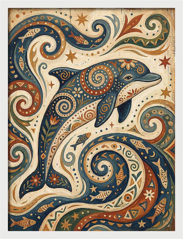 Folk Art Porpoise