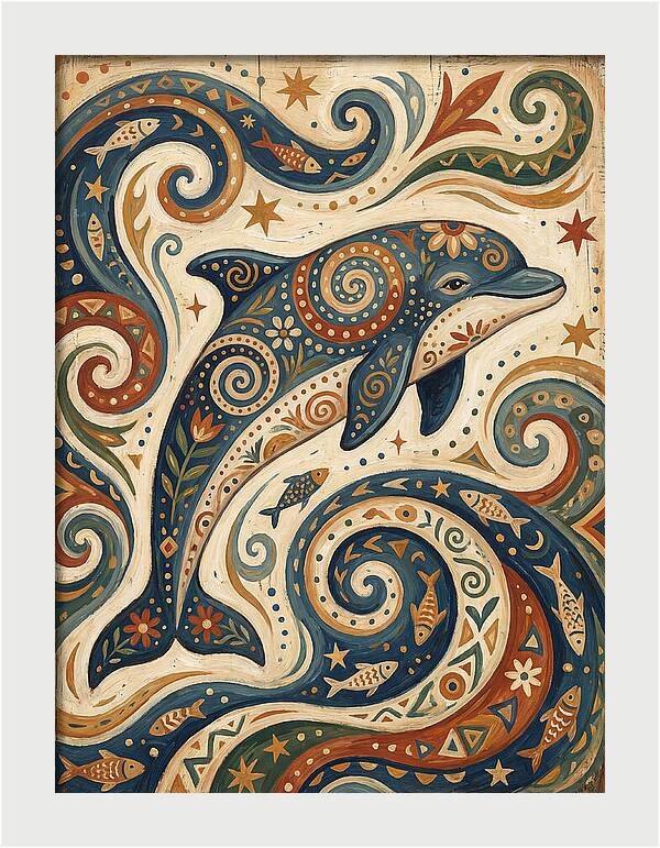 Folk Art Porpoise