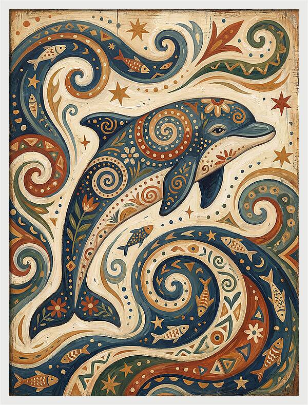 Folk Art Porpoise