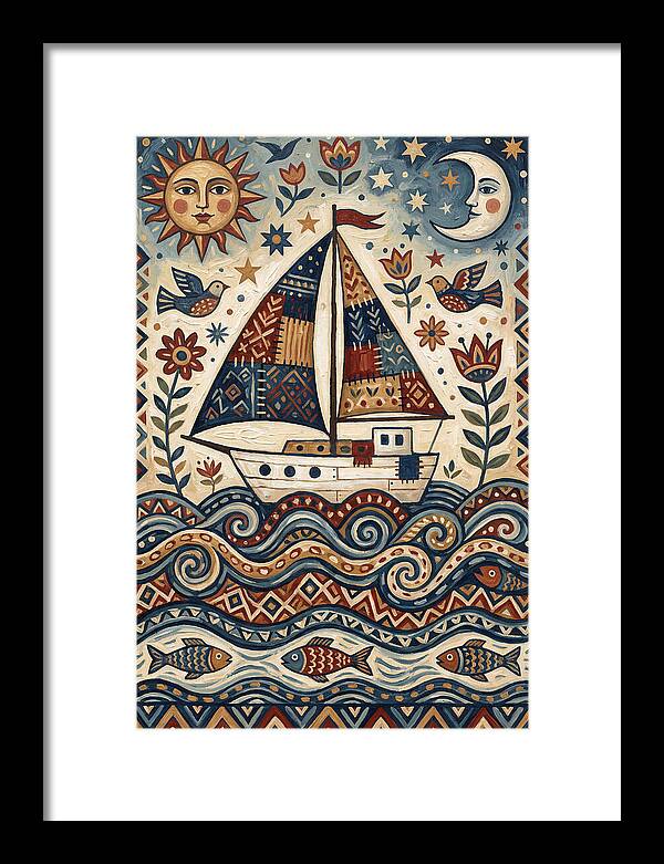 Folk Art Sailboat Adventure