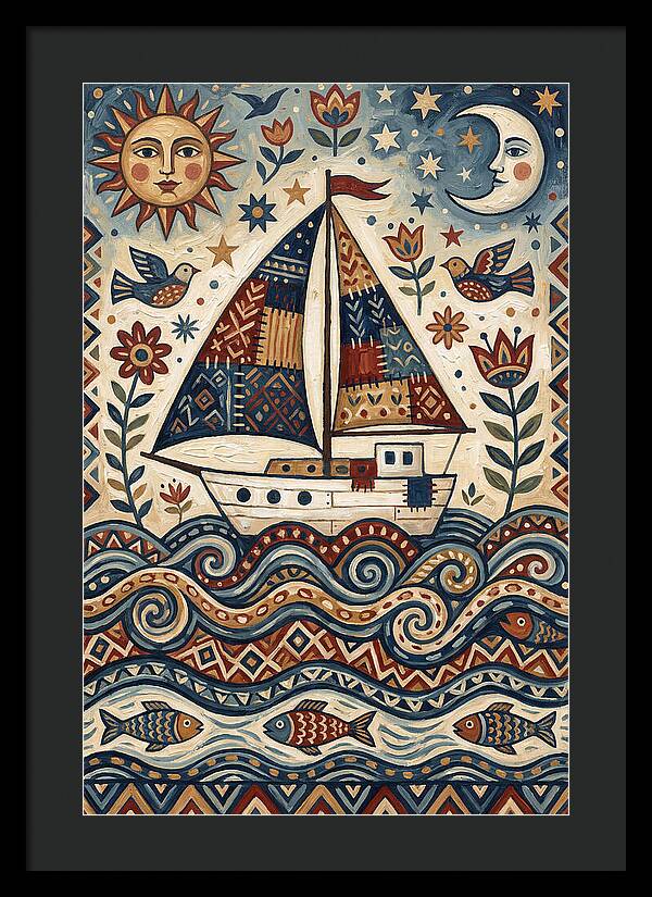 Folk Art Sailboat Adventure