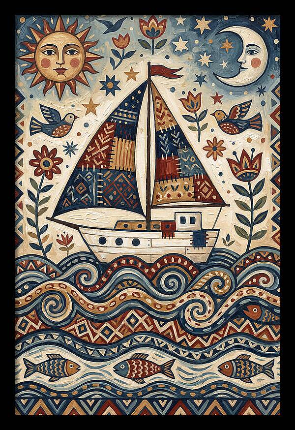 Folk Art Sailboat Adventure