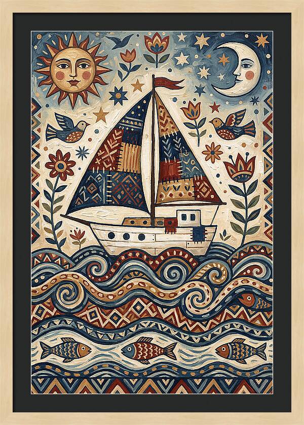 Folk Art Sailboat Adventure