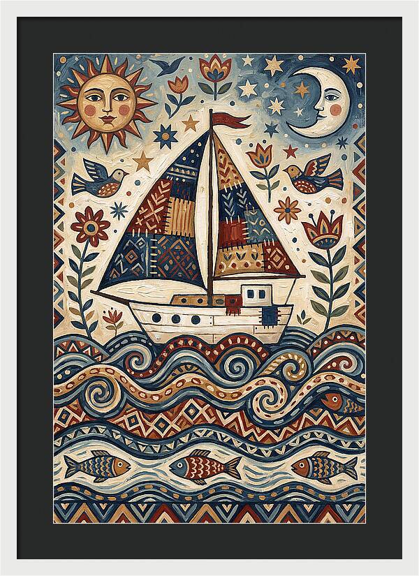 Folk Art Sailboat Adventure