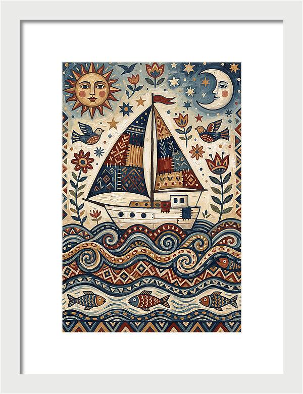 Folk Art Sailboat Adventure
